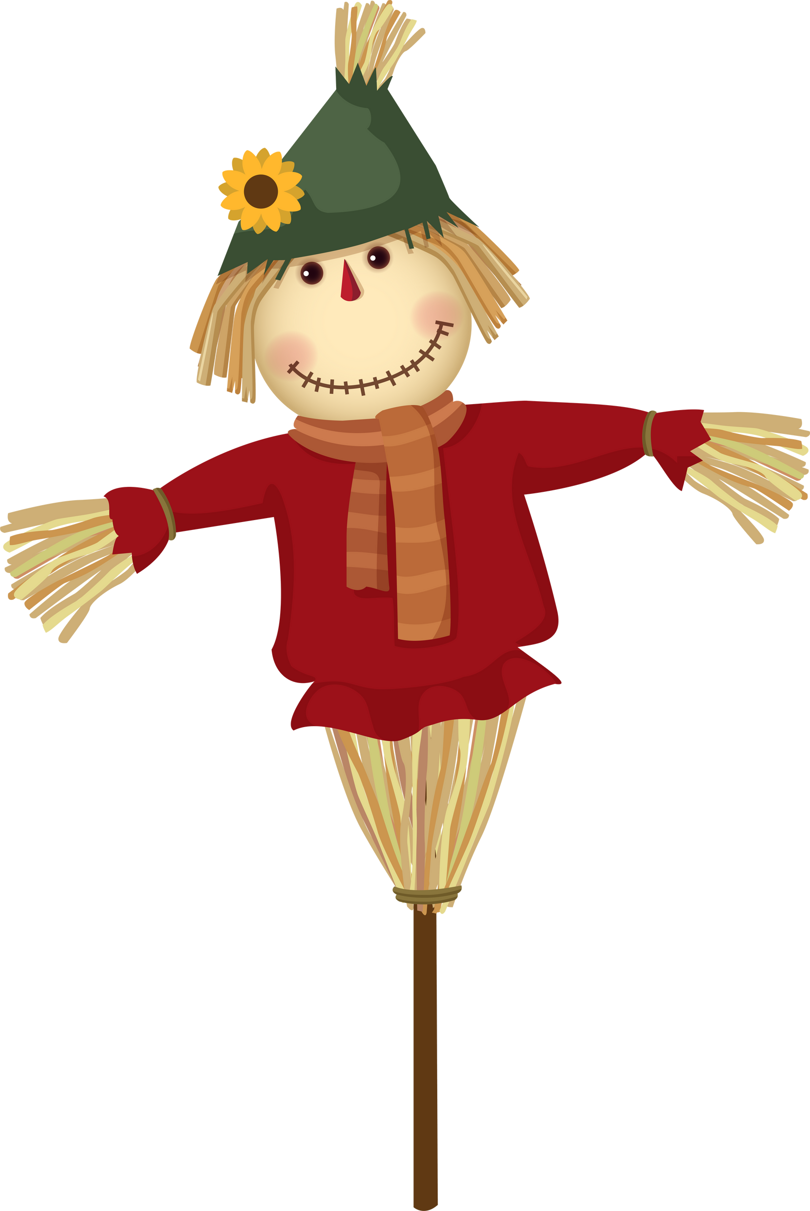 Cartoon illustration of scarecrow